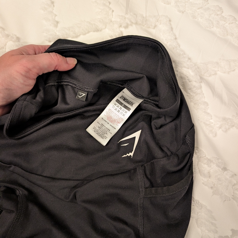 Gymshark Black Mesh Leggings With Pockets - Picture 5 of 7